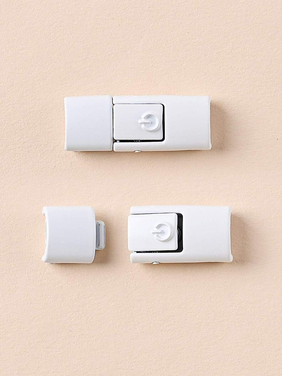 對白色鞋帶鎖，方便套穿，無需繫帶鞋帶扣扣夾，適用於彈性鞋帶 - 白色 - 查看 1