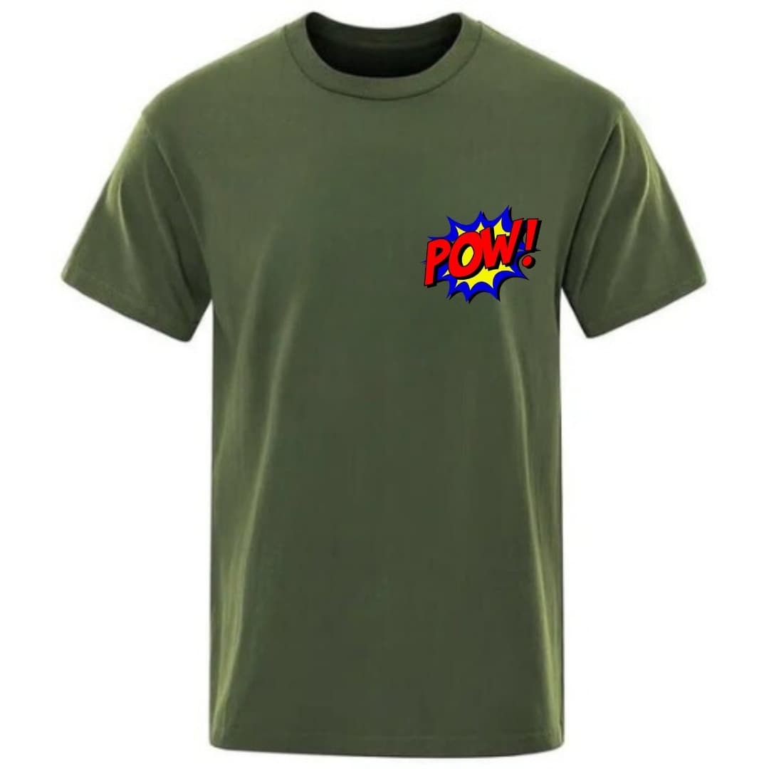 Men T-Shirts - 軍綠色 - 查看 1