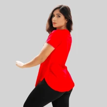 Women Sports Tees & Tanks - Rojo - Ver 2