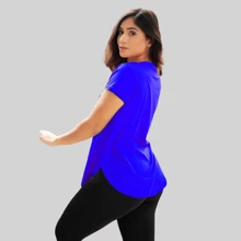 Women Sports Tees & Tanks - Màu xanh ngọc - Xem 5