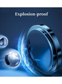 kit Pelicula Metal Liso de Camera proteção Lente Compativel para IPhone XR 11 12 12mini 13 mini 13 14 15 pro pro max - Preto - Visão 4