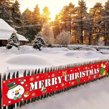 Make Your Home Sparkle This Christmas With A Large Merry Christmas Banner!,Christmas