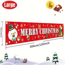 Make Your Home Sparkle This Christmas With A Large Merry Christmas Banner!,Christmas