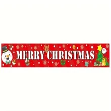 Make Your Home Sparkle This Christmas With A Large Merry Christmas Banner!,Christmas