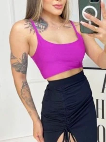 Women Tank Tops & Camis - Rose Red - View 1