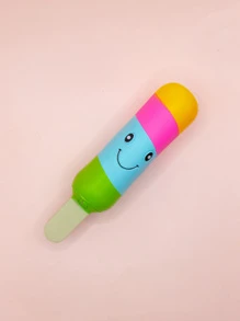 3 Piezas Juguete Mordedora Con Chillido Para Perro Diseño De Paleta Colorida, Juguetes y accesorios para mascotas - Amarillo - Ver 5