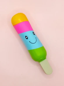 3 Piezas Juguete Mordedora Con Chillido Para Perro Diseño De Paleta Colorida, Juguetes y accesorios para mascotas - Amarillo - Ver 4