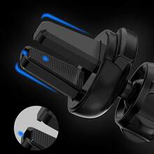 Soporte Celular Auto, Porta Celular para Auto ， Soporte para Celular Automovil, Porta Carro Coche, Soporte Auto iPhone Smartphone Android Celular ，Soporte Celular Auto por Gravedad para Ventilación, Porta Base Celular para Automóvil, - Negro - Ver 4