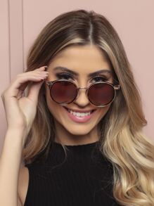Women Fashion Glasses - Rỉ Nâu - Xem 5