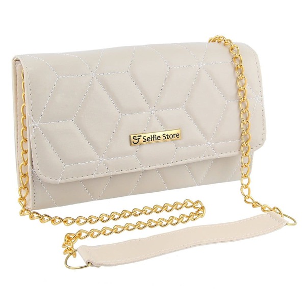 Bolsa Feminina Balada Festa Paris Bordada  Alça de Corrente Transversal Selfie Store