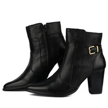 Women Fashion Boots - 黑色 - 查看 2