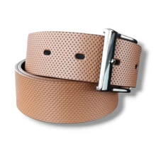 cinturon de vestir piel recuperado varias medidas - Camel - Ver 2