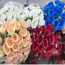 Bouquet Of Roses With Foliage C/24--3916 - màu xanh lá - Xem 2