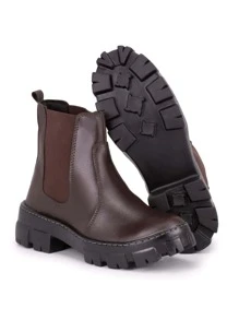 Women Fashion Boots - 鏽棕色 - 查看 2