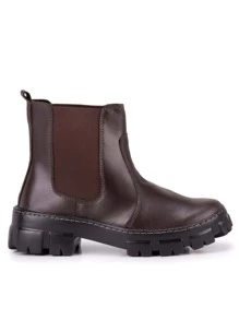 Women Fashion Boots - 鏽棕色 - 查看 3