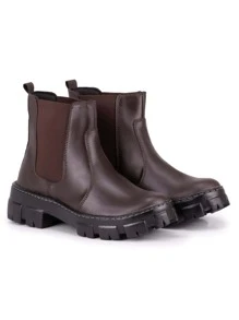 Women Fashion Boots - 鏽棕色 - 查看 4