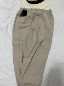 Men Pants - 米色 - 查看 4