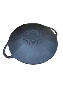 Panela Tacho de Ferro Fundido 30cm Sem Tampa - Cozinha Churrasco Coreano - Preto - Visão 1