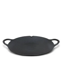 Panela Tacho de Ferro Fundido 30cm Sem Tampa - Cozinha Churrasco Coreano - Preto - Visão 3