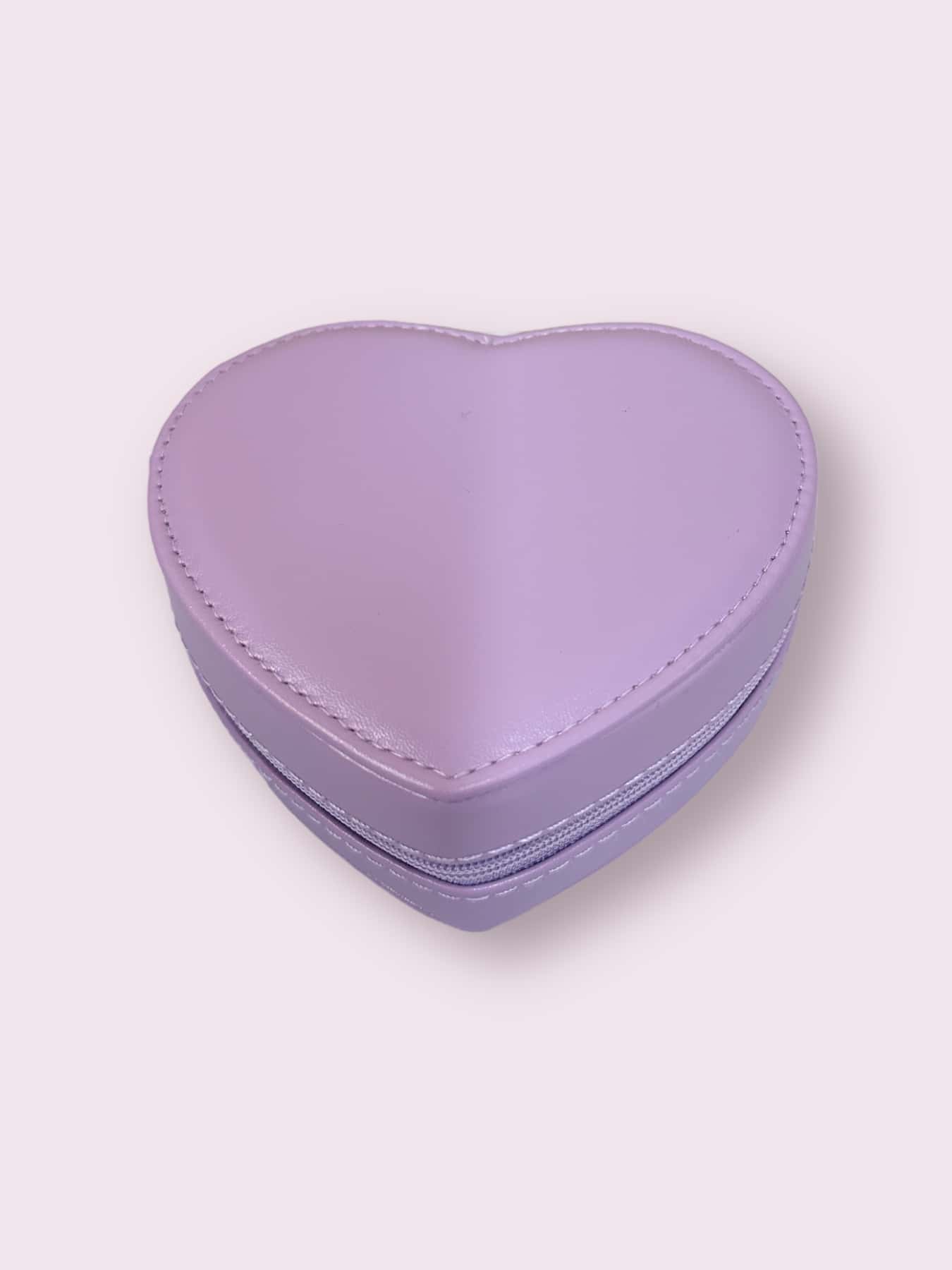 Plain Heart Shaped Jewelry Box - 紫羅蘭色 - 查看 1