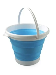 Cubeta plegable ahorra espacio resistente con agarradera util para casa cocina y baño - Multicolor - Ver 1