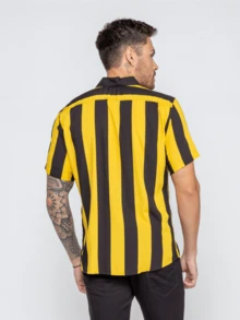 Men Shirts - 黃色 - 查看 3