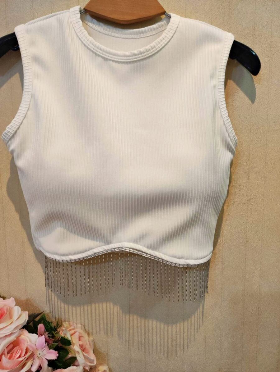 Women Tank Tops & Camis - 白色 - 查看 1