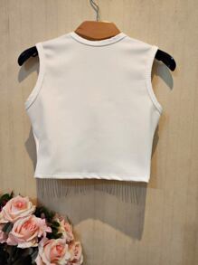 Women Tank Tops & Camis - 白色 - 查看 3