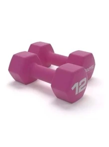PICOOL Pesa Macuerna Neopreno Gym Fitness Pilates 12 Lb (5.4kg) - Rosa - Ver 2