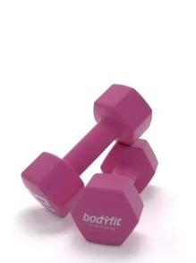PICOOL Pesa Macuerna Neopreno Gym Fitness Pilates 12 Lb (5.4kg) - Rosa - Ver 3