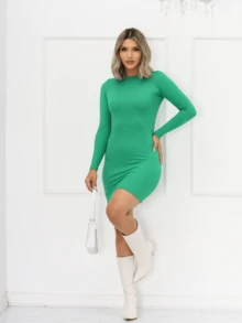 Women Dresses - màu xanh lá - Xem 1