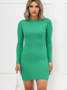 Women Dresses - màu xanh lá - Xem 4