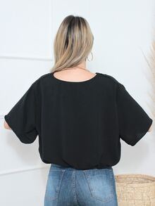 Women T-Shirts - 黑色 - 查看 5