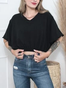 Women T-Shirts - 黑色 - 查看 4