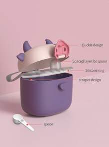 Baby Cow Design Milk Powder Dispenser - Purple - View 9