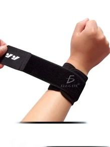 DUO de Muñequeras para lesiones y entrenamientos - Negro - Ver 3