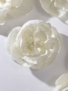 1/3 Stücke Krepp Papier Blumen Dekor Requisiten, DIY Hochzeit Heim Dekoration, beige Seidenpapier Blumen Party Hintergrund Dekoration, geeignet für Geburtstagsfeiern, Wandbögen, Valentinstag Dekoration, Festival Atmosphäre Papierblumen - Beige - Übersicht 3