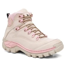 Bota Coturno Adventure Feminino Via Livre - Rosa Bebê - Visão 3