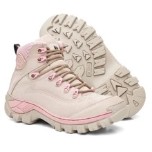 Bota Coturno Adventure Feminino Via Livre - Rosa Bebê - Visão 4