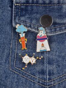 3入組卡通化學科學實驗胸針套裝 - 彩色 - 查看 11