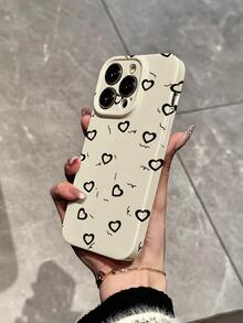 Heart Pattern Phone Case - Multicolor - View 2