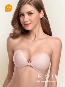 Self Adhesive Strapless Bra - Baby Pink - View 1