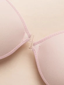 Self Adhesive Strapless Bra - Baby Pink - View 10