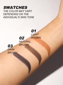 YOUNG VISION Slouchy Person Eyebrow Powder, Hairline Powder, Face Contour Shadow Powder, Stamp Eyebrow Powder #1 Color - Light Brown - View 4