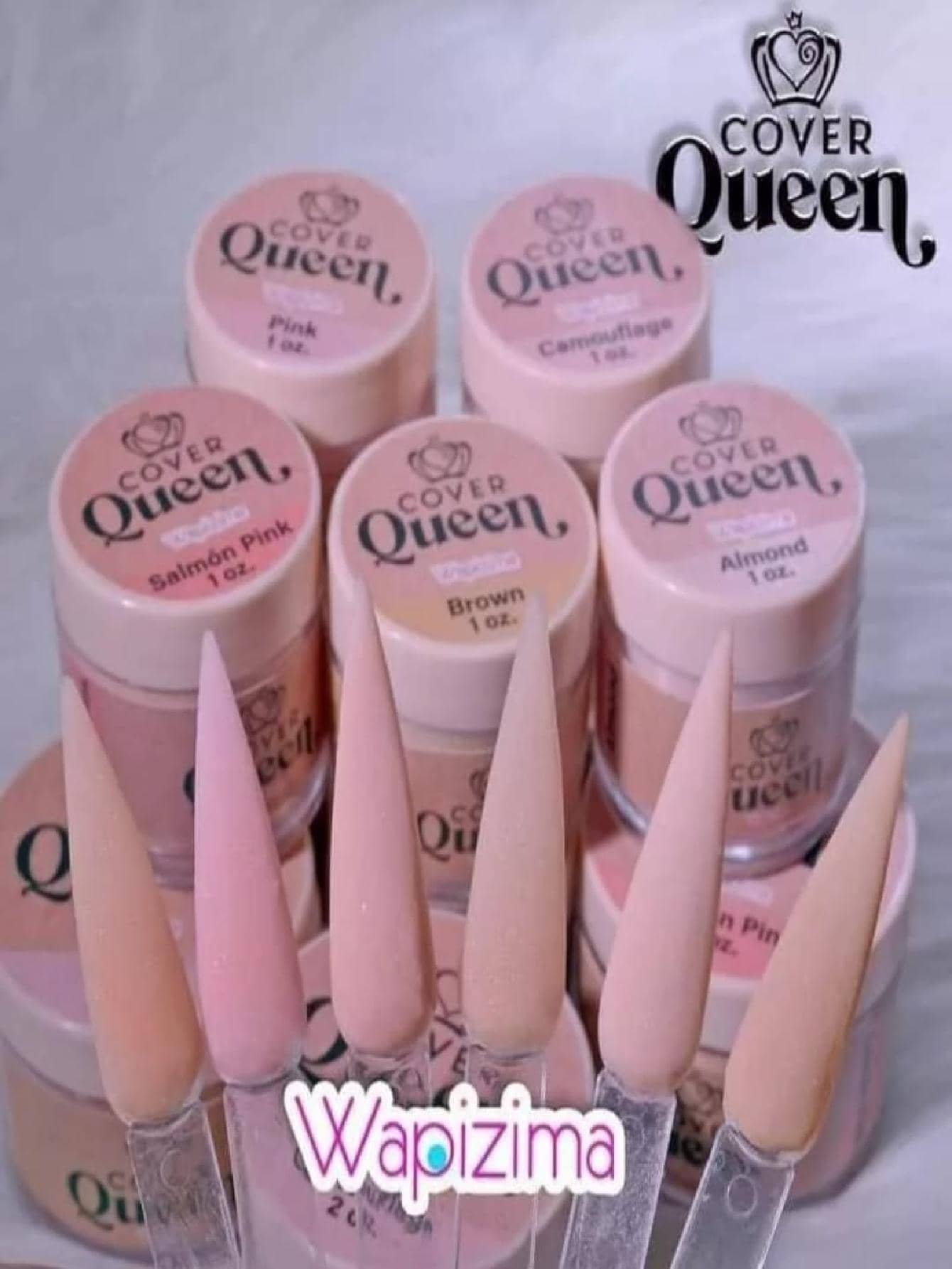 Acrilico Cover Queen Rosa Pastel 1oz para Uñas - Rosa - Ver 1