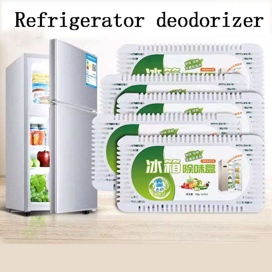 1pc, Refrigerator Deodorant For Household Refrigerators Deodorizing And Removing Odors, Preserving And Deodorizing With Activated Carbon Packs, Refrigerator Deodorant Box