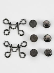 2 Bộ - Có thể tháo rời Eo Khóa , Khóa điều chỉnh , Co giãn Khóa , Nút , Cố định Khóa - màu đen - Xem 5