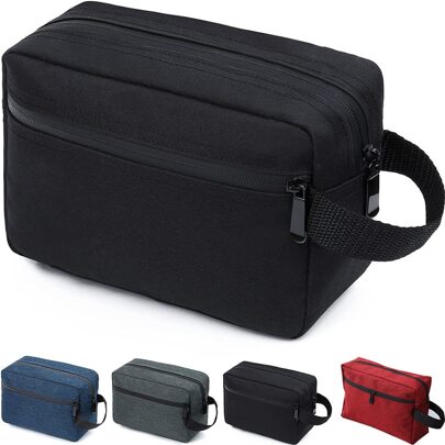 1 peça Bolsa de Toilette de Viagem à Prova de Água Multicolorida com Fecho de Zíper e Grande Capacidade, Essencial para Cruzeiro para Homens e Mulheres, Bolsa de Toilette de Volta à Escola, Bolsa de Viagem, Essenciais para Viagens, Organizador de Viagem para Praia e Férias de Verão