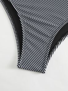 最新款性感優雅時尚條紋兩件式比基尼套裝