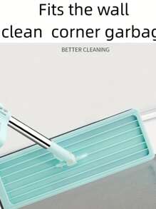 1pc Under-Bed Sweeper, Hand-Free Wash Flat Mop, Dual-Use Slouchy Mop For Wet & Dry Cleaning - Green - View 5